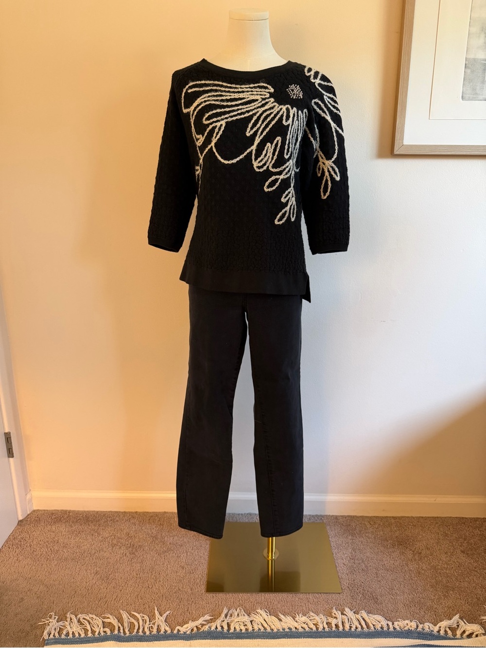 Talbots Black Straight-Leg Jeans
